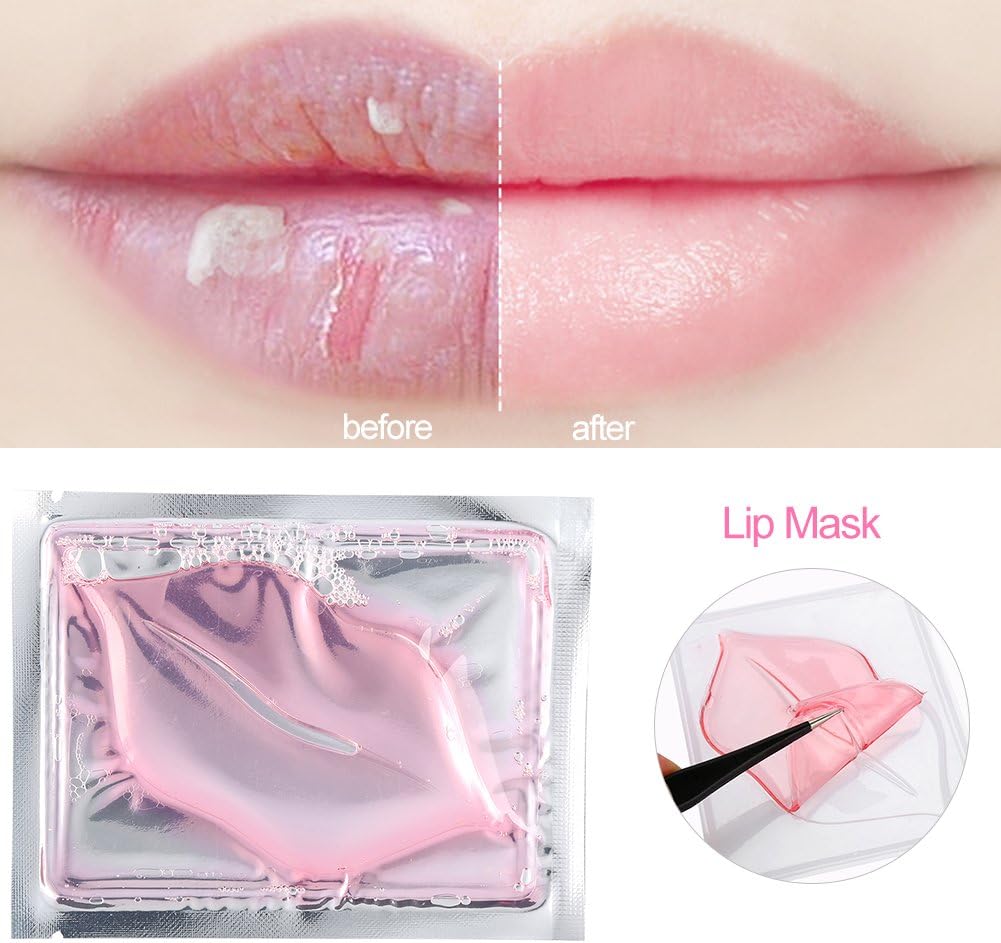 15 pcs Lip Mask, Pink Crystal Collagen Beauty Exfoliating Moisturizing Anti-crack Skin Care Product, Lip Care Beauty Care - Image 5