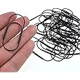 HAHIYO Paper Clips 2 inches (50mm) Length Black Wide Paperclips Vinyl Coated Prevent Scratching Tearing The Pages Sturdy for Bookmark Organize Home Office School 30 Pack