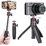 ULANZI MT-08 Extension Pole Tripod, Mini Selfie Stick Tripod Stand Handle Grip for Webcam iPhone 11 Pro Max Samsung Smartphon