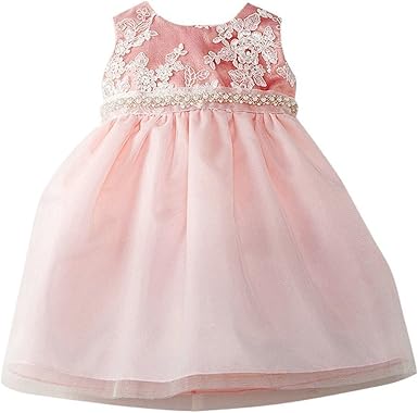 dusty rose baby dress