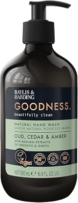 Baylis & Harding Goodness Oud Cedar & Amber Hand Wash 500 ml Pack of 3 view 2