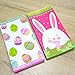 Lucky Party Easter Paper Bags - 20 Count (Pack of 1) - White/Red Solid Glossy Rabbit Theme - Easter & Birthday Occasion - Party Banners