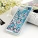 MOLLYCOOCLE iPhone 6s Case, iPhone 6 Case, Liquid Sparkle Glitter Case Clear TPU Shell Bling Design Quicksand Cute Star Flowing Cover for iPhone 6/6s - Blue