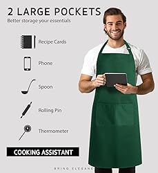 Syntus 2 Pack Adjustable Bib Apron Waterdrop