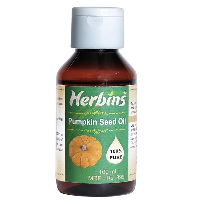 Herbins pumpkin seed oil for hair growth, skin care, anti aging 100ml