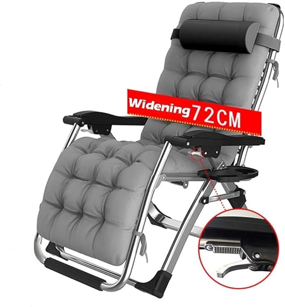 DQCHAIR Comfortable Zerogravity Recliner Terrace Foldable Adjustable