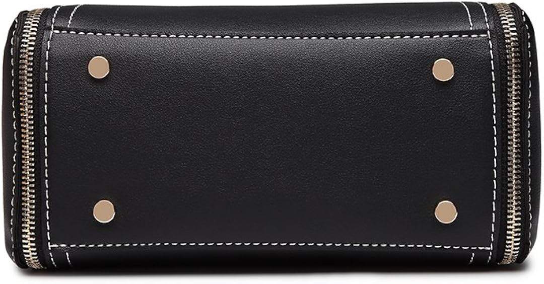 Miss Lulu Women Handbags Pu Leather Small Top Handle Tote Cross Body Bag Womens with Light Golden Hardware - Image 5