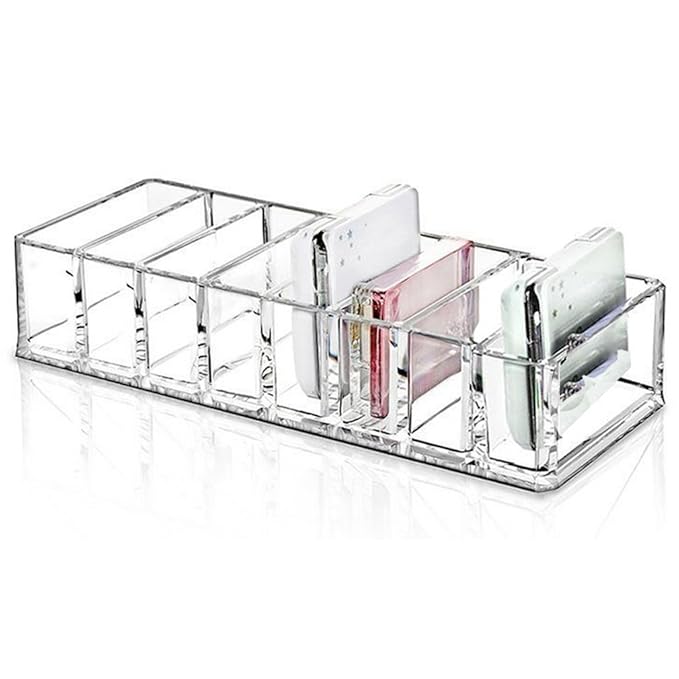 Angker Acryl-Aufbewahrungsbox für Make-up, 8 Fächer, ideal für Schubladen, Schminktische, Kommode, Theken oder Regale