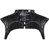 Charmian Women's Steampunk Gothic Leather Costume Shoulder Jacket Shrug Armor