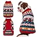 Mihachi Christmas Dog Sweater - Winter Clothes with Colorful Snowflake Patterns Soft Knit Keep Warm-L
