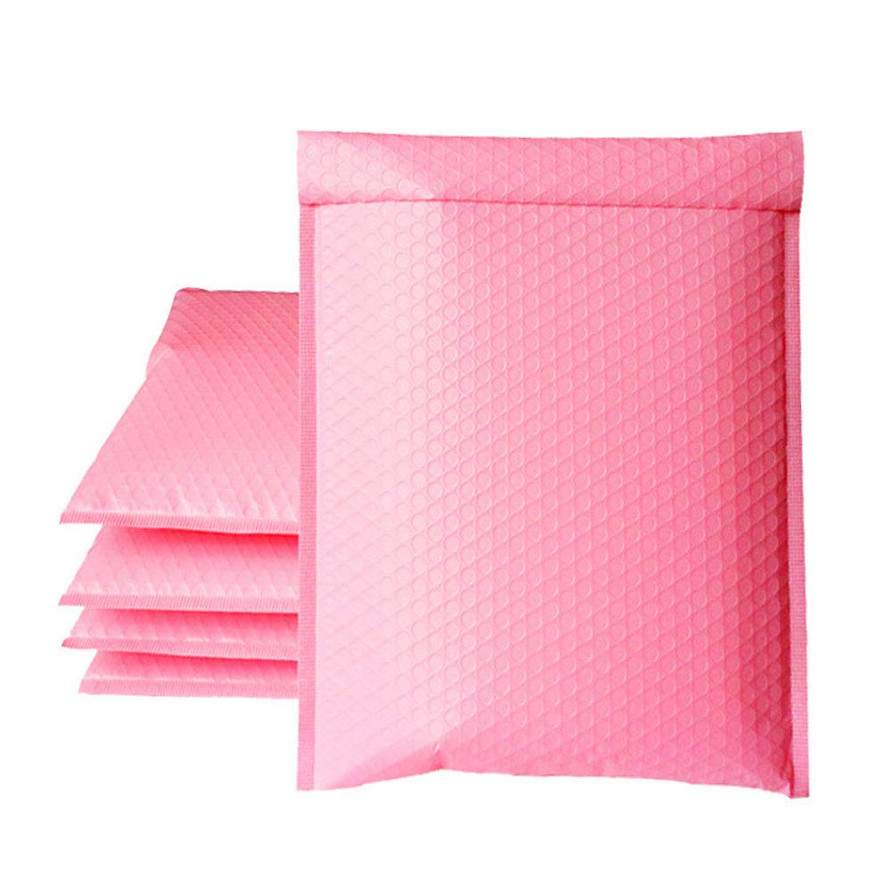 5Pcs Pink Bubble Mailers Mailing Envelopes Bubble Padded, Self-Adhering and Tear Resistance Envelopes Poly Bubble Mailers Padded Envelopes Bubble Lined Poly Mailer (5PC- 6x8 inch)