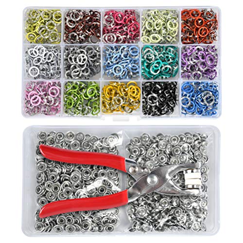 Sewing Kit With 100PCS Metal Buttons – Manual Pliers Tool