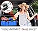 HUANZHAN Car Trunk Storage Organizer, Auto Portable Collapsible Trunk Organizer H-Zonealp Heavy Duty Cargo Storage Carrier with Free Straps for Car/Truck/SUV/Van (NEW Version)
