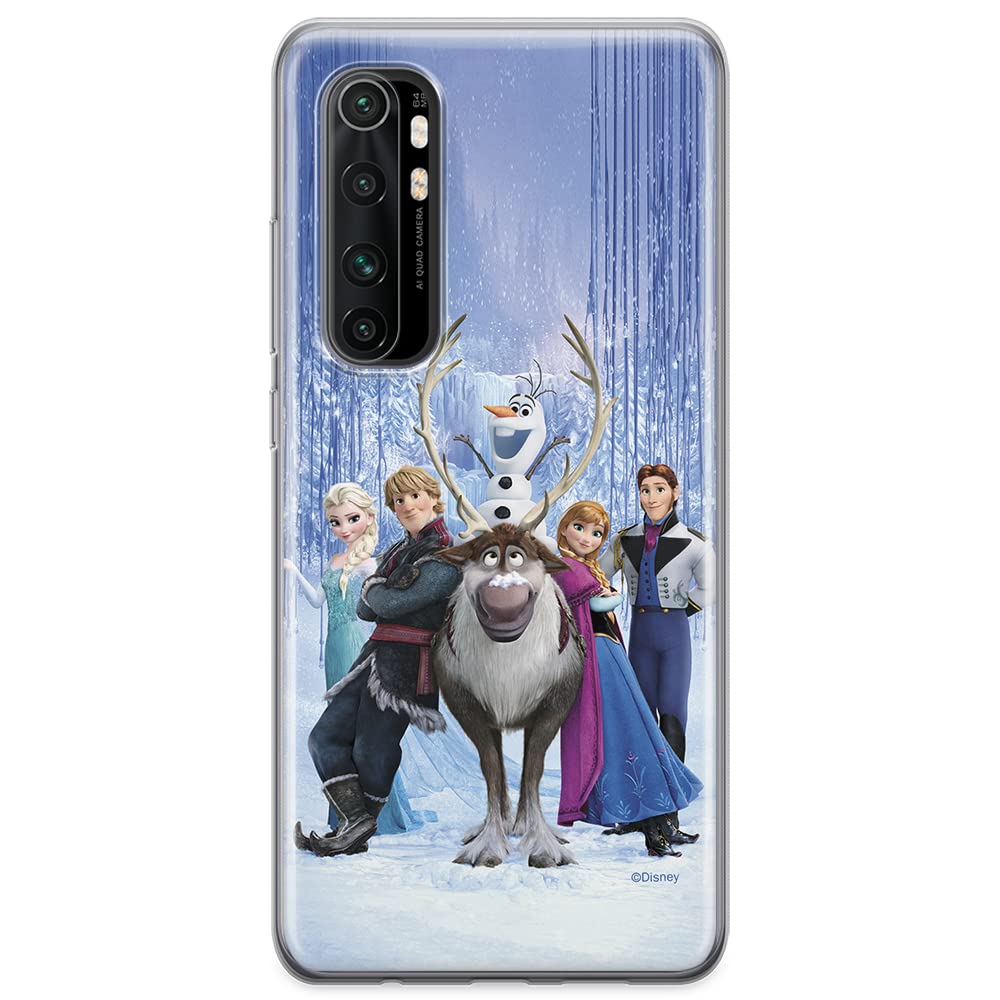 ERT GROUP mobile phone case for Xiaomi MI NOTE 10 Lite original and officially Licensed Disney pattern Frozen 001 optimally adapted to the shape of the mobile phone, case made of TPU