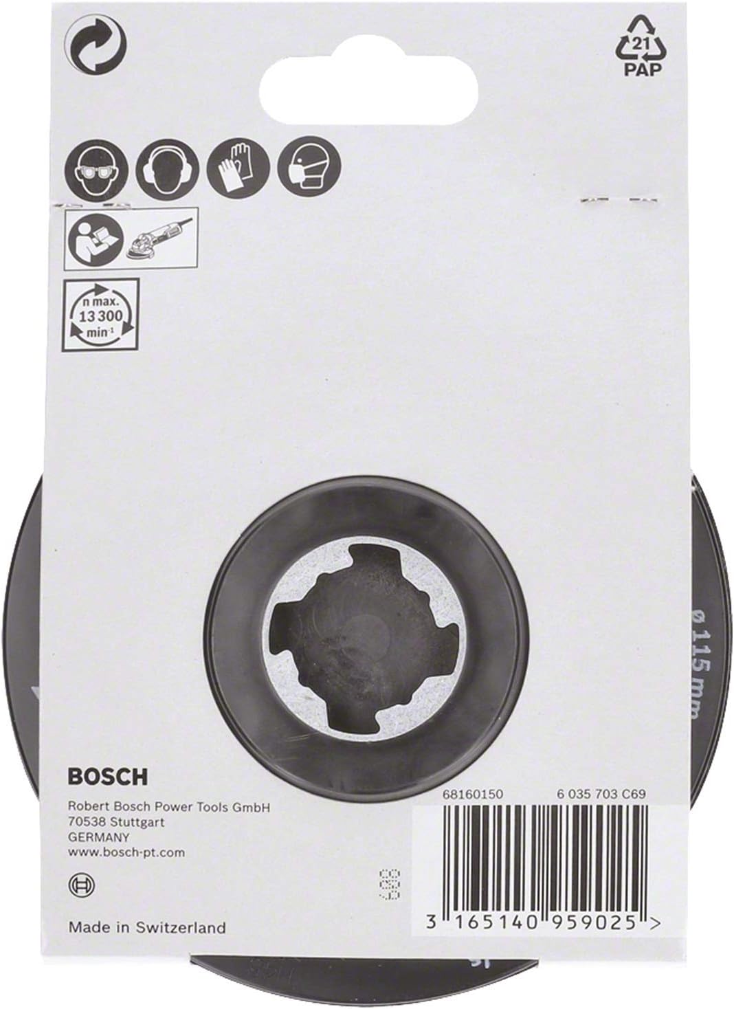 Bosch 1x PRO Backing Pad for Small Angle Grinders SCM (diameter 115 mm, Professional Accessory Small Angle Grinder) - Image 3