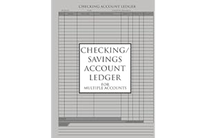 Checking and Savings Account Ledger For Multiple Accounts: 4-Year Personal Transaction Record Notebook,: Easily Track and Rec