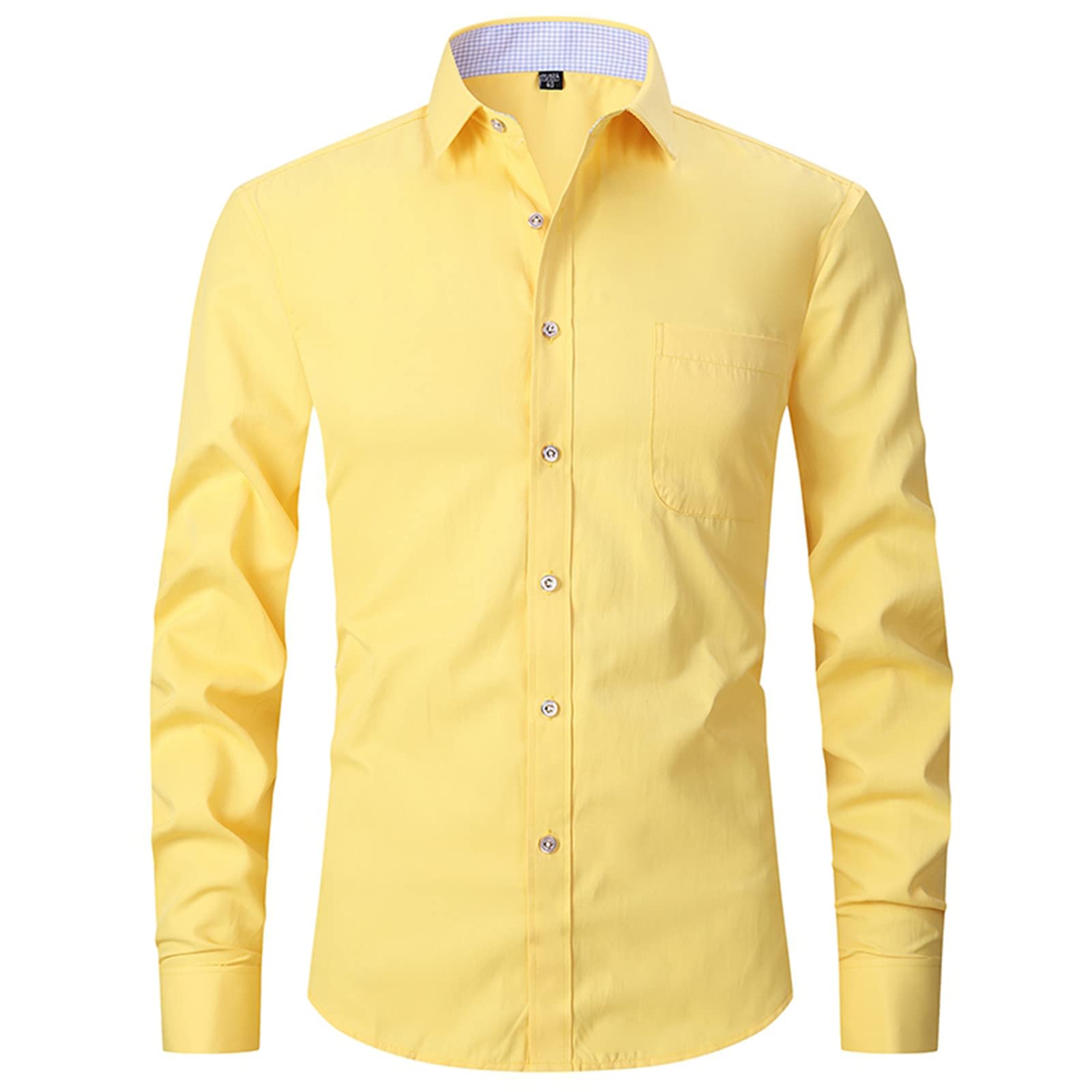 ATOFY Men's French Cuff Dress Shirt Slim Fit Formal