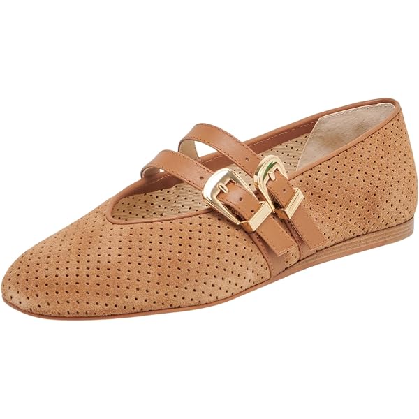 SUIARA - Zapatos Planos De Ballet Con Cordones Para Mujer, Con Puntera