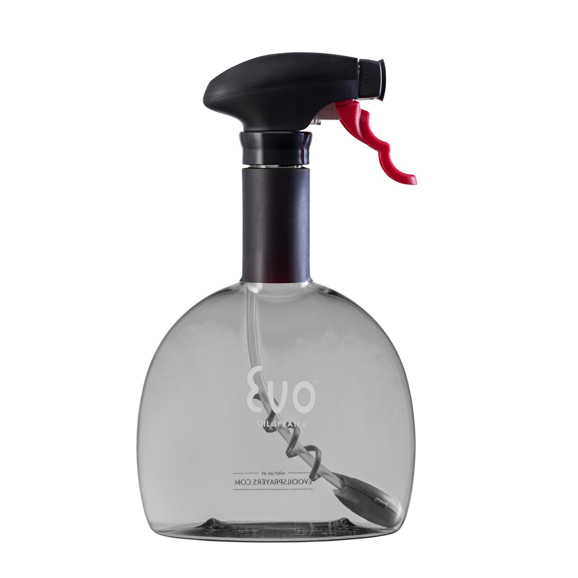 Photo 1 of Evo Oil Sprayer Original, Non-Aerosol for Olive, Cooking Oils, and Vinegars, Charcoal, 18-Ounce Capacity