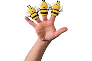 FUN EXPRESS Busy Bee Finger Puppets - Novelty Toys & Finger Puppets, 12 Count