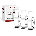 ORGBRO X1 Label Maker Tape, Genuine Thermal Label Print Paper 0.47"×1.57"(12×40mm), Standard Laminated Office Labeling Tape Replacement, 160 Tapes/Roll, 3-Roll, White