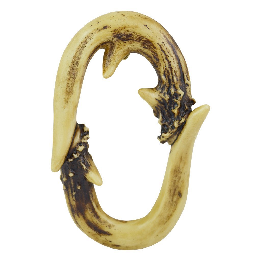 PINE RIDGE Personalized Name Art 6" Antler Letter O Home Decor - 3D Decorative Hanging Wall Letters Deer Antler Monogram Design - Unique Gift Ideas