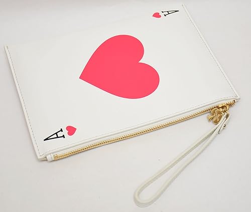 Amazon ケイトスペード Kate Spade 特別在庫処分品 レザーポーチ トランプ ハート エース Pwru4171 ポーチ