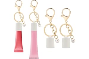 GrillGauge Initial Letter Keychain Holder for Summer Fridays Lip Balm, Lip Gloss Holder Keychain, Lipgloss Holder(2 Pack)