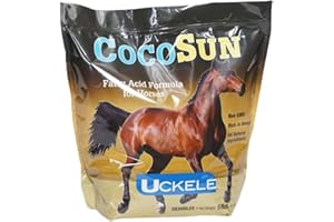 Uckele CocoSun Granular, Fatty Acid Formula for Horses, Non-GMO, Rich in Omegas, 5lb Bag