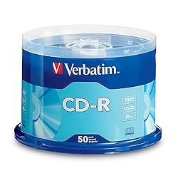 Verbatim CD-R Blank Discs 700MB 80 Minutes 52x