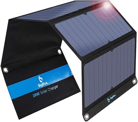 Upgraded]BigBlue 3 USB Ports 28W Solar 