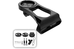 YADERJOVE Out Front Bike Computer Mount,Garmin Bike Mount Fits for 38mm Center Stem Bolts Bike Handlebar,Wahoo Bike Mount Compatible with Wahoo Elemnt, Garmin, Bryton, Cateye,GoPro Full Range,Horn & Bike lights