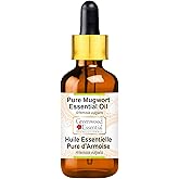 Greenwood Essential Mugwort Essential Oil (Artemisia vulgaris) with Glass Dropper | Pure | Non-Sticky | Non-Greasy | Lightweight | Men & Women | All Skin Types | Steam Distilled 5ml (0.16 oz)