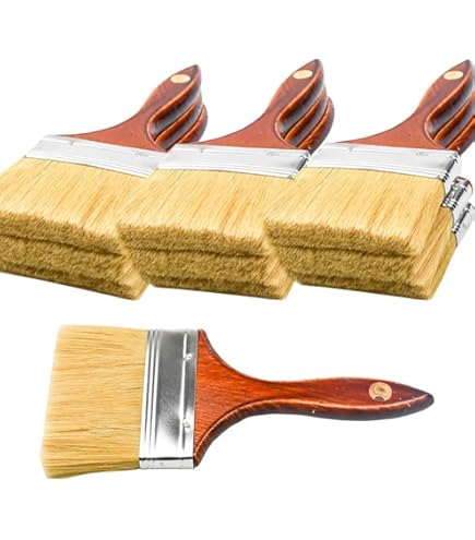 100 Pcs 1" Chip Paint Brushes Bulk Small Paint Brush Brick