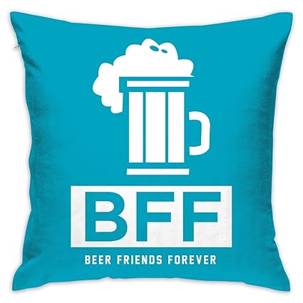 Amazon Com Yangkun Throw Pillow Covers Bff Beer Friends Forever