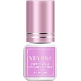 VEYES INC Eyelash Extension Glue - 0.5-1 Sec Drying (0.17fl.oz / 5ml)/Up to 8 Weeks Retention/Black Adhesive Salon Use for Lash Tech