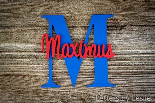 Nursery Name Sign Capital Letter Baby Name Plaque Personalized Nursery Baby Name Wall Hanging Nursery Wooden Wall Art