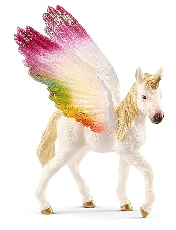 Schleich 70577 - Geflügeltes Regenbogeneinhorn, Fohlen