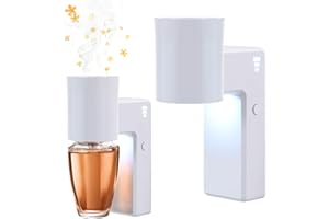 ROSSEX 2 Pcs Wall Fragrance Plug in with Night Light Compatible with Bath and Body Works Wallflowers, with 3-Speed Adjustable Fragrance Essential Oil Diffuser for Home, White