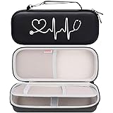 BOVKE Hard Stethoscope Case for 3M Classic III, Lightweight II S.E, Cardiology IV, MDF Acoustica Deluxe Stethoscopes - Extra