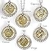 Sweet Romance Zodiac Sign Astrology Horoscope Pendant Necklace Birthday Gift - All 12 Sun Signs Available