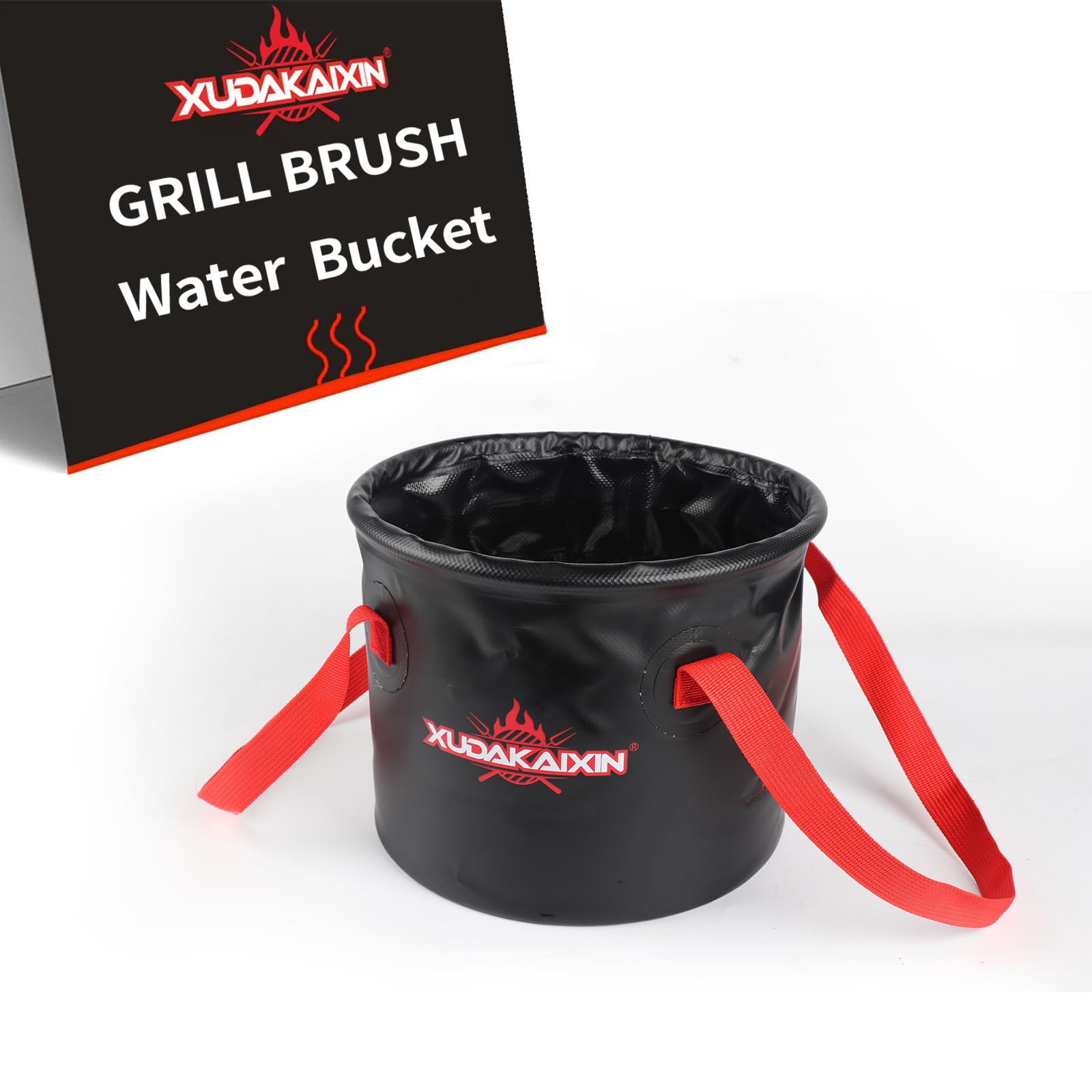 View 1 of *PARTIAL SET - Water bucket ONLY*
XUDAKAIXIN Upgraded Grill Brush Bristle Free,Water-Activated steam Effectively Cleans The Grill.Unique Wave pad for Cast Iron/ (Black-Water Bucket)