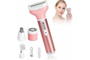 GLOXLITE Pluxy Epil Pro 3.0 Women Face Epilator, 2025 New 4 in 1 Rechargeable Face Epilator for Women, Armpit, Nose, Eyebrow Hair Remover, Removable and Washable Head