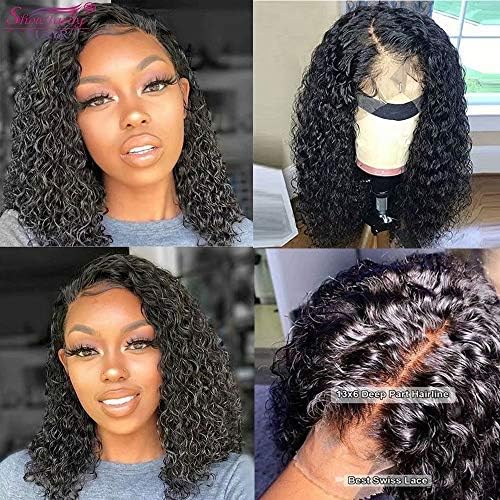 Deep Curly Wig Wet and Wavy Lace Front Wigs Human Hair Black Women Human Hair Lace Front Wigs,13x6 Lace Front Wigs Human…