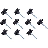 Taytools 774021 Lot 10 each 3/8 16 Male Threads Star Knobs 2 inch Diameter with 2 inch Long Threaded Post