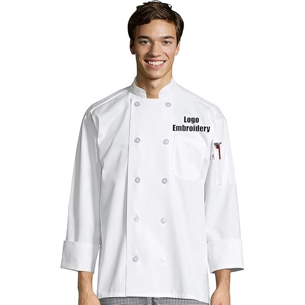 Cocinero Ropa De HostelerÃa Chaqueta De Chef Ajustable Manga Larga