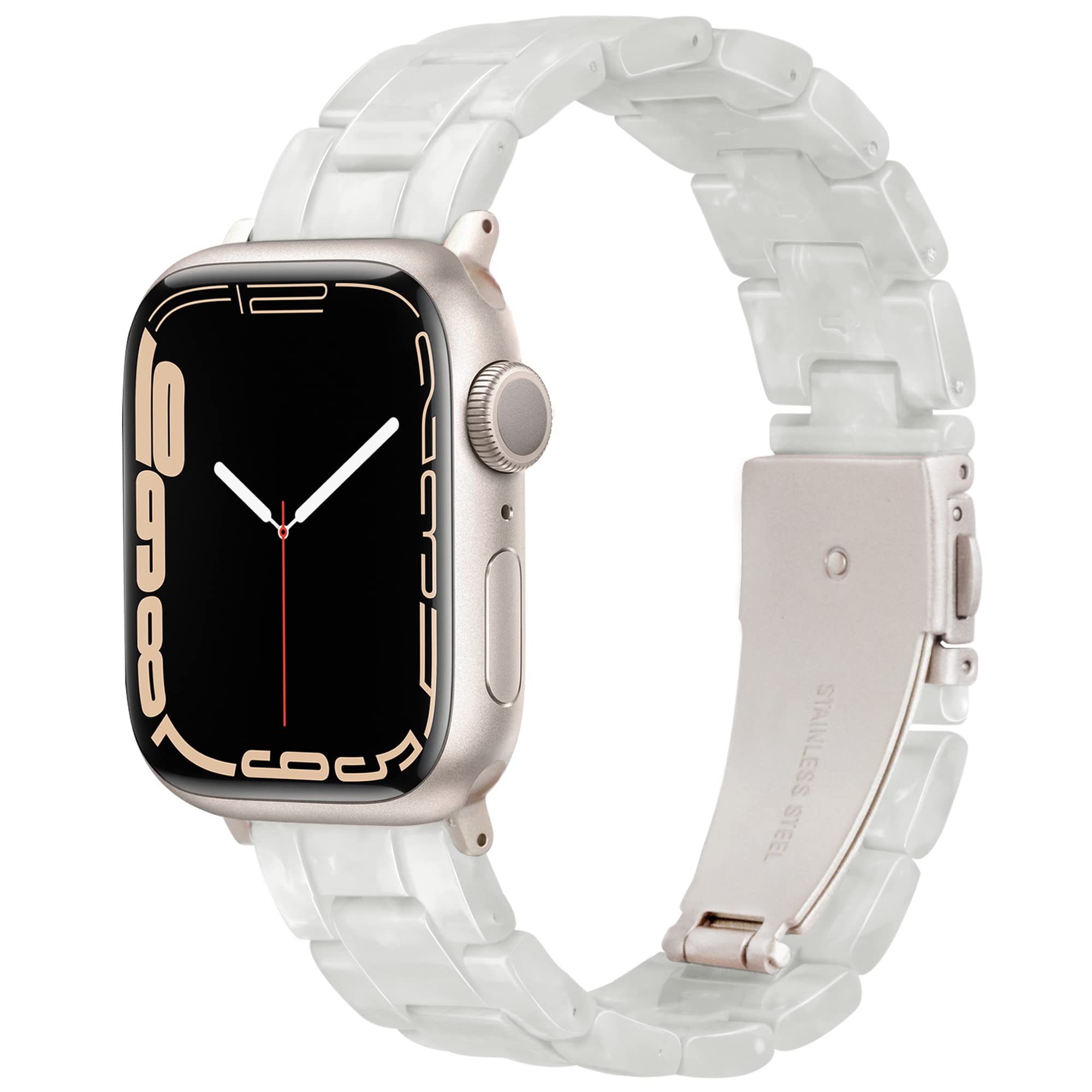 Vamyzji Compatible with Apple Watch Straps 49mm 46mm 45mm 44mm 42mm(S3/2/1), Light Resin Waterproof Adjust Sport iWatch Strap Women Men for Apple Watch Series 11 10 9 8 7 6 5 4 SE 3 2 1 Ultra 3 2 1 — image 1