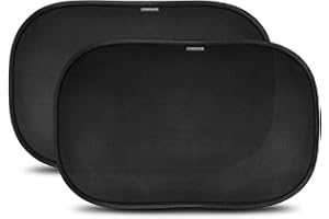 CARAMAZ Car Window Shade for Baby with Certified UV-Protection 2 Pack - 21"x14"