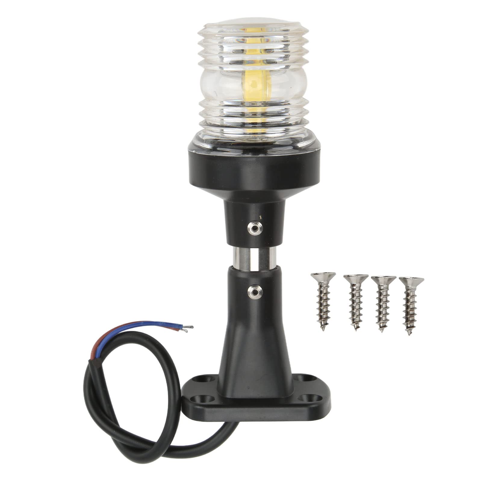 Boat Navigation Light,6in Height Boat Navigation Light 5W 3NM Marine All Around Light Visibility DC12V/24V 5000K 360° Lighting All Around Lam