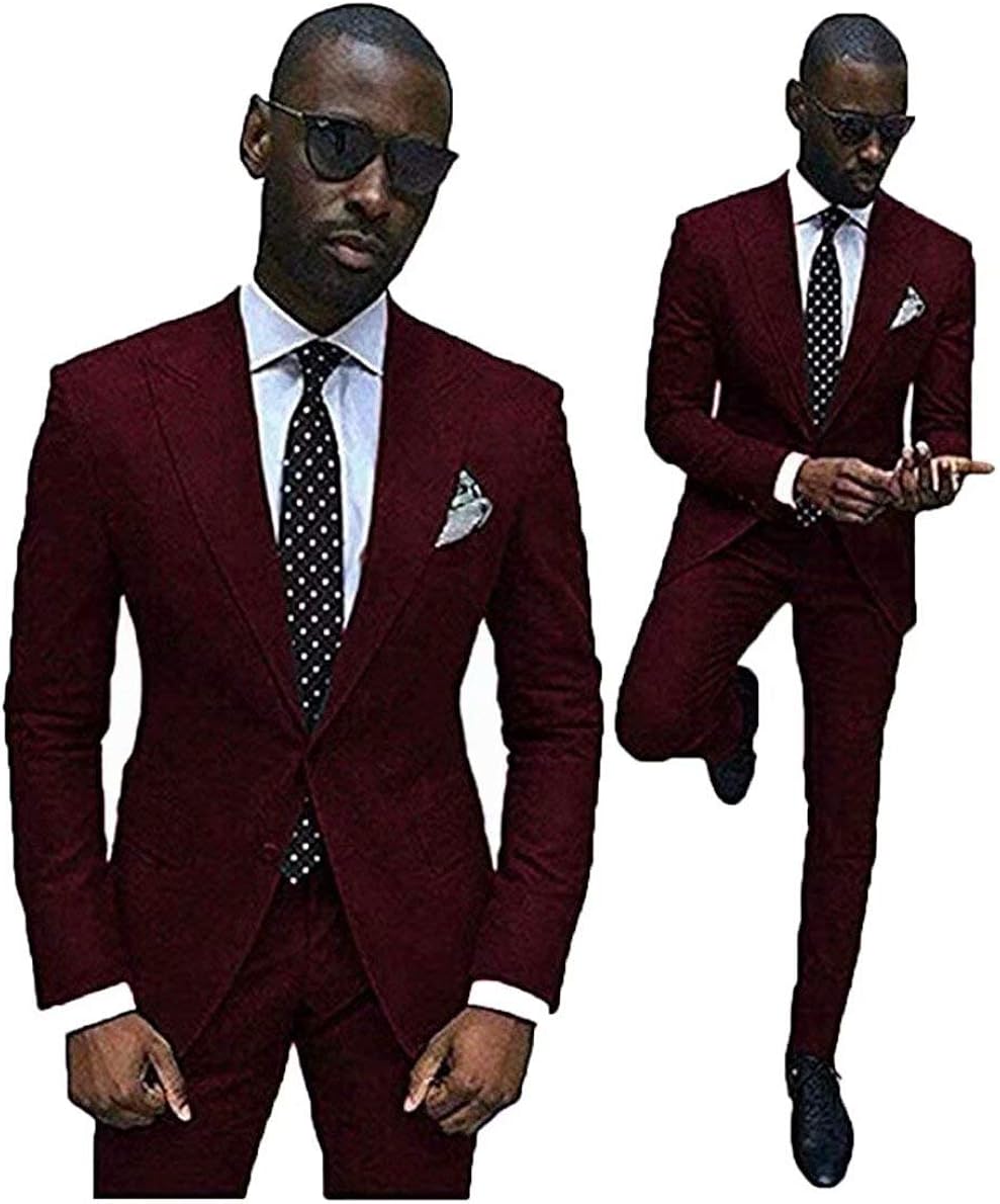 maroon slim fit suit